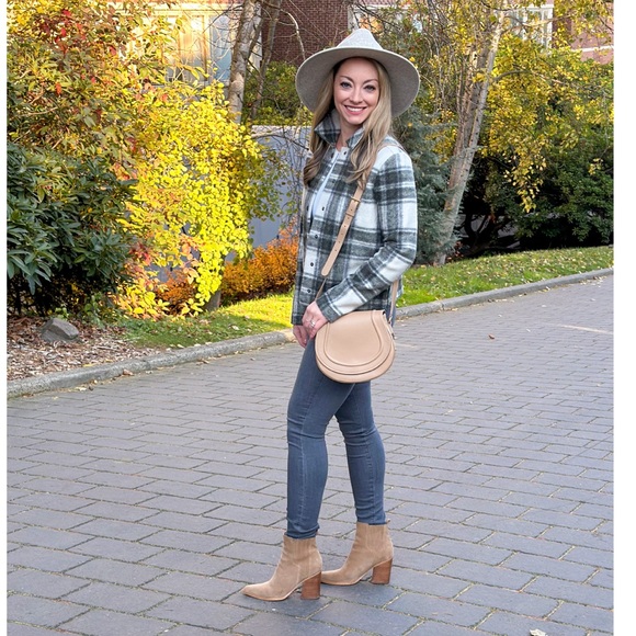 Gigi New York Jenni Saddle Bag in cappuccino Italian calfskin leather - Picture 11 of 12